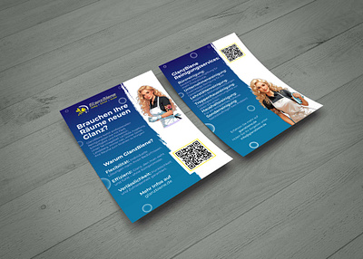 Double-sided flyer design brand identity branding design double sided flyer flyer design graphic design illustration logo typography vector