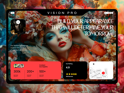 Fashion design concept design fashion graphic design landig page landing minimalism ui