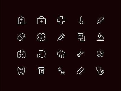 Simple UI medical icons | Orange icon flat icon free icons icon set medical medical icon ui