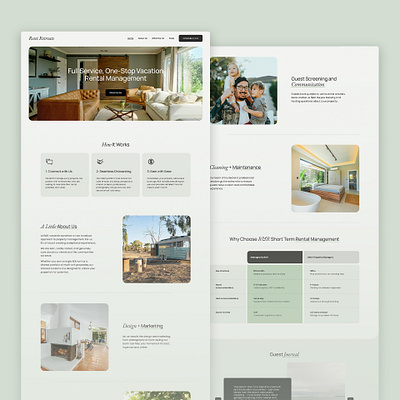 Reset Retreats Squarespace Website Design Landing Page branding css design landing page rental squarespace ui web design website