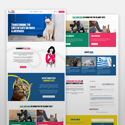 Animal Action Greece Squarespace Multilingual Website Design animals cats css design designer landing page squarespace ui web design website