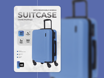 Blue Suitcase flyer design graphic design