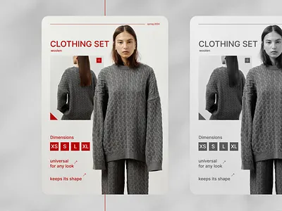 Clothing set flyer design graphic design