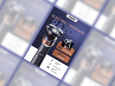 Electric RAZOR flyer design graphic design