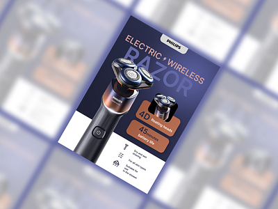 Electric RAZOR flyer design graphic design