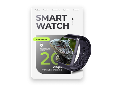 Smart watch flyer design graphic design