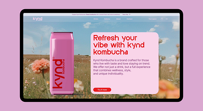 Kombucha Shopping Experience: UI/UX Animation. UI/UX Design animation branding e commerce graphic design interaction design kombucha logo microinteractions mobile app design motion graphics product design prototype purchase flow shopping app ui uiux design user experience ux visual design webflow