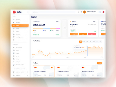 Crypto Wallet Dashboard UI Template admin template best dashboard design crypto crypto app crypto dashboard crypto dashboard design crypto exchange crypto wallet crypto wallet app crypto wallet dashboard crypto wallet ui crypto website dashboard interface dashboard website template design template simple dashboard design template ui template web template website template