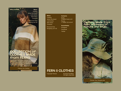 Concept of a clothing store made from fern mobile version chat gpt design graphic design logo mobile version typography ui ux web