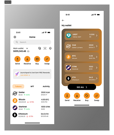 AKKTECH WEB3 WALLET. crypto design ui web3