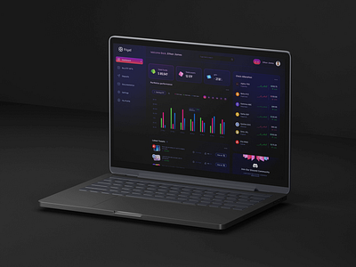 Web3 Dashboard UI Design blockchain crypto crypto token dashboard defi defi website design financial fintech landingpage launchpad product design saas staking trading web design web3 website design