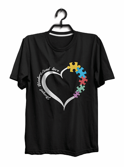 Hello! I'm joy. This is my new Autism t-shirt design project. branding graphic design logo