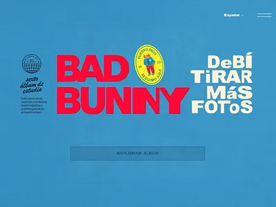 DTMF - BAD BUNNY [UI EXPLORATION] branding figma iteraction design motion graphics ui ui concept ui design ux ux design web design