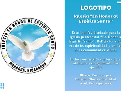 LOGO IGLESIA EN HONOR AL ESPIRITU SANTO diseño gráfico ilustrador logo marca