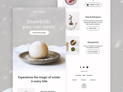 Email design - Yuki Mochi copywriter copywriting email creative newsletter daifuku designer klaviyo email email design email designer email marketing graphic designer mochi newsletter newsletter designer storytelling