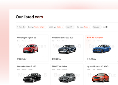 Rentzy - Car Rental 🚗 branding car design typography ui ux