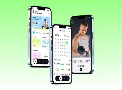 Fitness Activity Mobile App UI Design ui