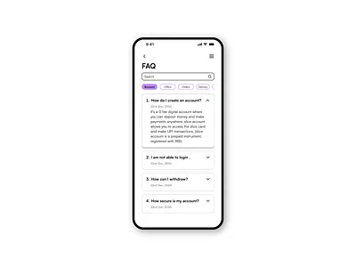 90 Days UI Challenge - #24 | Design a FAQ Page app design faq product card product design typography ui