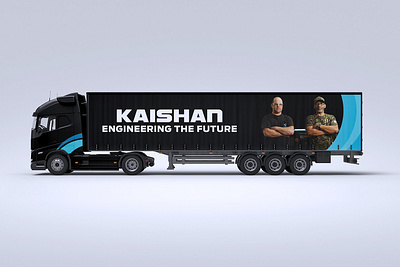 Kaishan // Semi Truck Design air compressor auto black brand brand identity system branding industrial semi truck trucking