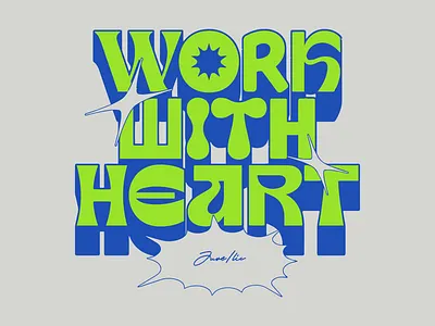 Work With Heart-Logo Design adobe branding click design design logo graphic design ilic ilicjure illustration jure jureilic logo logo design loopwash ui vector