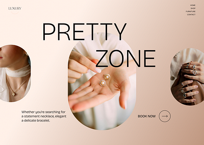 Jewelry-Landing page design fashion fashion design hero section market product shopify ui ux website