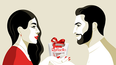 Raffaello Illustrations by Beth Goody advertising illustrated ads illustrated brands leo burnett raffaello