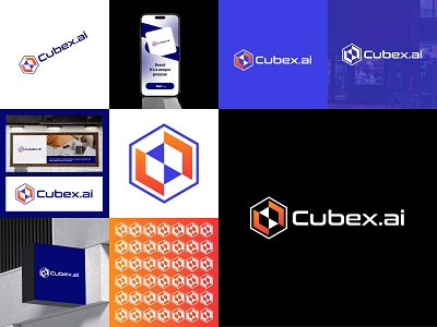 Cubex.ai logo ai ai logo artificial intelligence artificial intelligence logo artificial logo brand brand identity branding craft logo cube logo design graphic design illustration intelligence logo logo logo design modern logo monogram monogram logo ui