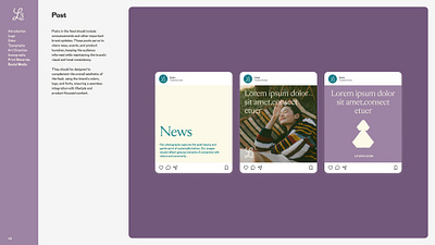 Brand Guidelines - Social Media Post branding graphic design