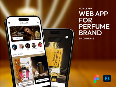 Web App For Perfume Brand app design branding design system flat design graphic design interactive design minimal design mobile app modern ui prototype ui