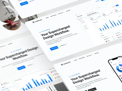 Headers & Heroes - Lookscout Design System design design system figma layout lookscout modern saas ui webpage website