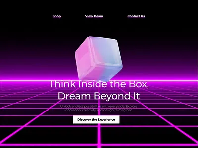 Unleashing Creativity with the Cube: A Bold, Dynamic Web Concept 3danimations boldwebsite creativewebsites digitalbranding dribbbleshots interactivedesign modernux responsiveui uxdesigninspiration webdesign