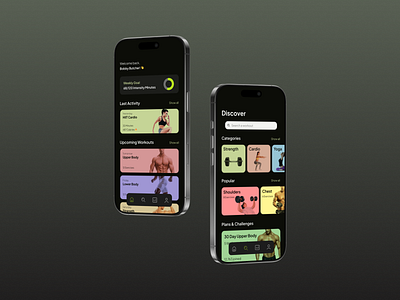 Workout App app design fitness health mobile ui workout