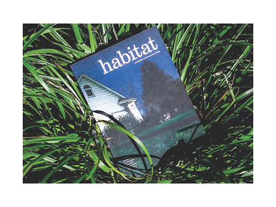 "habitat" art book art artbook artists book design collaboration graphic design illustrator indesign layout photography poetry publication seattle writing