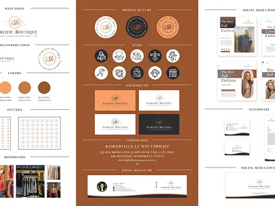 Brand Kit Design for a Boutique brand book brand guide brand guideline brand identity brand identity guidenine brand kit brand style guide brand style guideline branding book branding kit corporate identity corporate identity design identity guide identity guideline logo guide logo guideline logo kit logo usage guide logo usage guideline social media kit