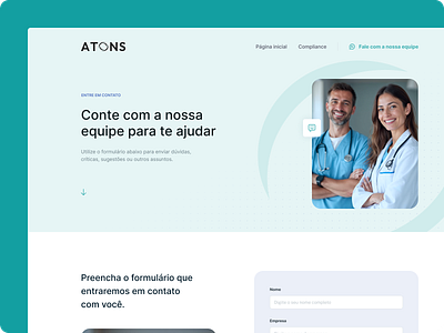 Website redesign - Contact Page brazil clean design elegant health image interface landing page medicine modern ui uidesign uiux website