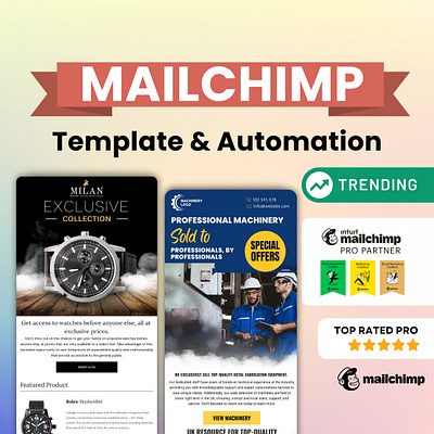 Mailchimp email template and automation automation email design email designer email newsletter email template mailchimp newsletter mailchimp template