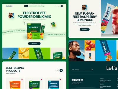 Liquid I.V Power Drink eCommerce branding design digital drink ecommerce elementor fashion food framer landing lifestyle marketing online page shop snack ui webflow website wordpress