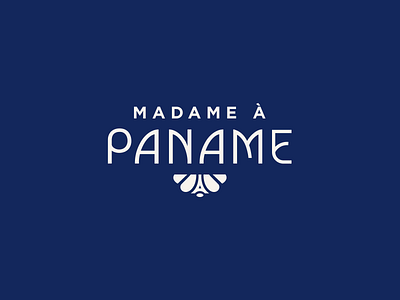 Madame à Paname logo art deco branding france graphic design logo typography