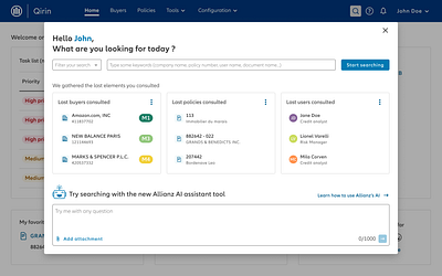 Search with AI ai allianz figma search ui