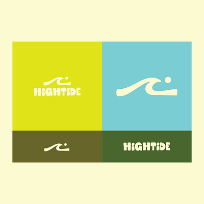 HighTide Branding art badge beach branding design fnb graphic design handdrawn illustration logo surf wave