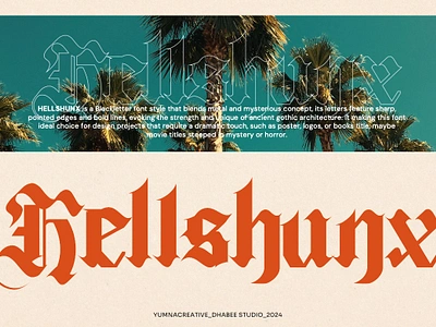 Hellshunx – Classic Blackletter Font classic decorative design display font fraktur horror illustration medieval modern music new old rock trend typeface typography ui vintage web