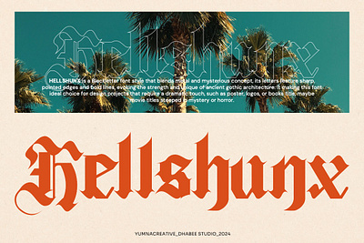 Hellshunx – Classic Blackletter Font classic decorative design display font fraktur horror illustration medieval modern music new old rock trend typeface typography ui vintage web