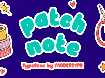 Patch Note – Kids Font branding children design display font font fun funny gaming kids playful poster typeface youtube