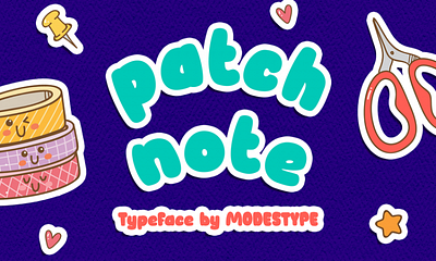 Patch Note – Kids Font branding children design display font font fun funny gaming kids playful poster typeface youtube