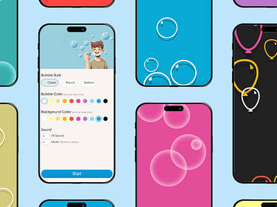 Bubbles App android app bubbles feedback feedback wanted iphone menu mobile ui