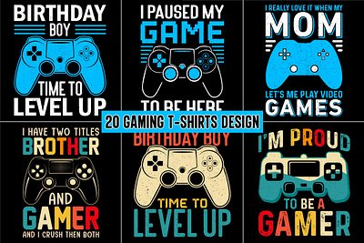 Gamer Gaming T-Shirt Design Bundle design gamer gamer birthday shirt gamer shirts bundke gamer t shirt design gaming lover gifts gaming t shirt gaming t shirt design graphic design illustration level up gamer shirt love t shirt t shirt design bundle vector t shirt video gaming