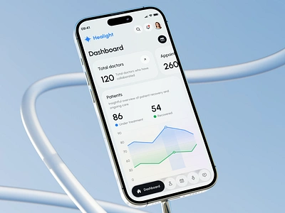 Healight Mobile App - SaaS Healthcare Dashboard app app design clean clinic doctor health health app healthcare hospital medical app medical care medical tracking app minimal mobile mobile app mobile design mobile ui ui ux