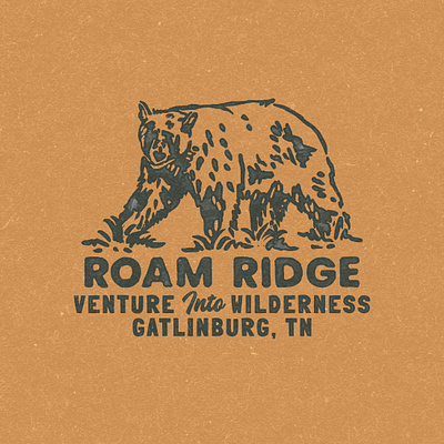 Roam Ridge Design for Outdoor Brand adventure adventure branding adventure design brand custom illustration design graphic design hand drawn logo logo outdoor outdoor adventure outdoor branding retro retro design vintage vintage design vintage logo wild animal wilderness wilderness logo