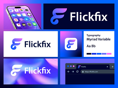 Flickfix logo design brand brand identity branding creative logo design f f logo icon identity logo logo design logo designer logo mark logodesign logos logotype mark minimalist logo modern logo vector