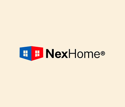 Nexhome - Real Estate Logo Design/designer & branding brand guidelines brand identity branding custom logo estate graphic design home icon letter logo logo design mark property real real estate type visual identity window